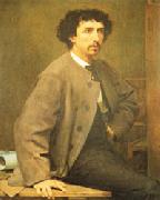 Paul Baudry Portrait of Charles Garnier oil on canvas